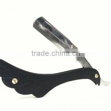 straight razor swing lock black handle