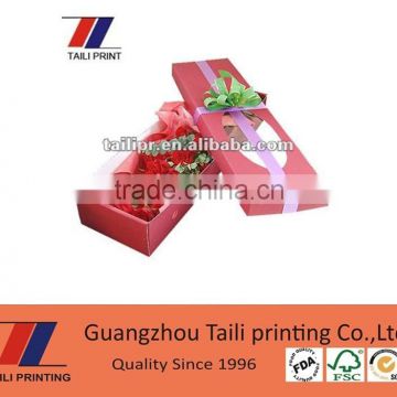 Decorative paper flower packaging box