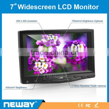 Touchscreen 16:9 HDMInput lcd Monitor with AV, VGA, DVI Input