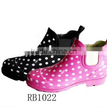 Ladies' fashion rain boots / rubber boots