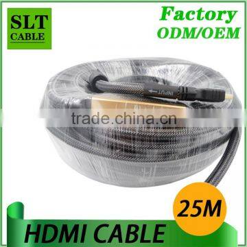 SLT 25M HDMI Cable With Chip 1.4v Support 3D 2K*4K Ethernet