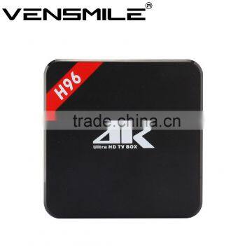 Vensmile Amlogic S905 Cheapest Android TV BOX H96 Kodi 16.0 bluetooth 4.0 quad core 1GB 8GB H96 tv box