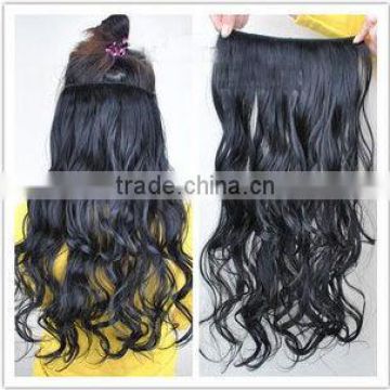 hot sell new design fashion one piece clip in remy hair extension