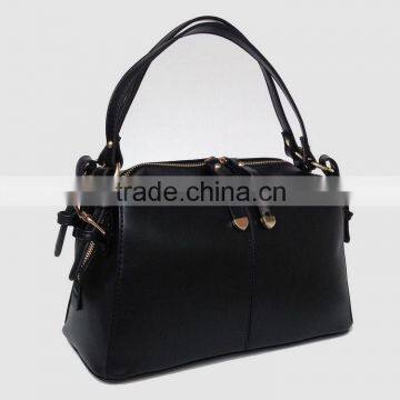 Catwalk01363 2014 China Wholesale Fashion PU Hand Bags Ladies Hand Bags /shoulder Bags Black Color
