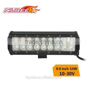 factory wholesale 54W light light bar for ATV,UTV, marine,military vehicle and automobiles lighting