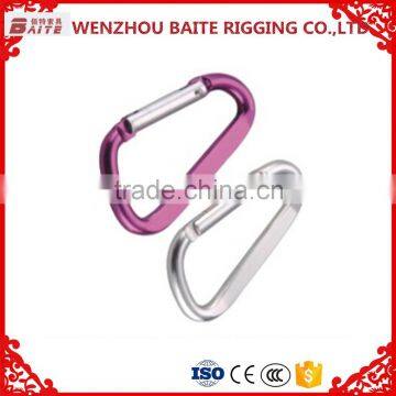 2016 HIGH QUALITY ALUMINUM CARBINER AND D TYPE SNAP HOOK WITH PIN