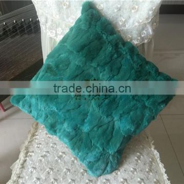 DYED COLOR RABBIT FUR PILLOWS