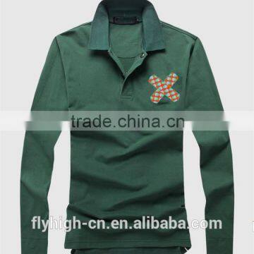 New Style Casual Long Sleeve Unisex Polo T Shirt photo-2