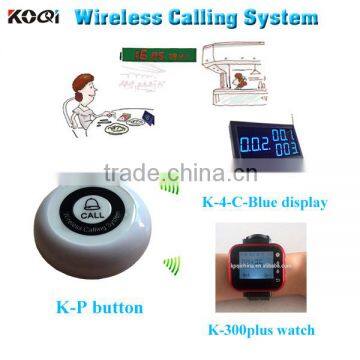 restaurant service calling system with table pressing button for call to center