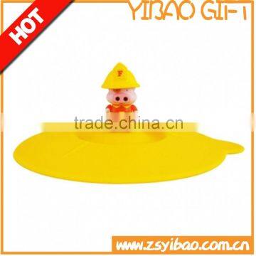 McDull design silicone tea cup lid/Custom coffee cup cover