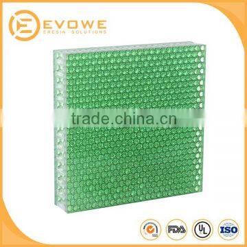 Competitive price nonmetal translucent honeycomb pc resin interior wall panel