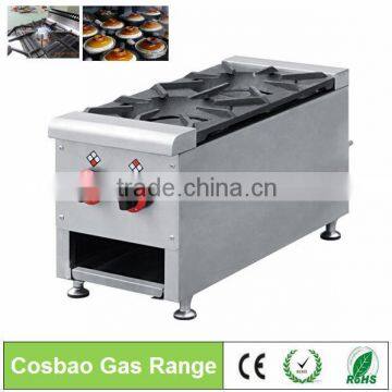 Commercial Kitchen Appliance Table Top 2 Burner China Gas Stove/Gas Cooktop