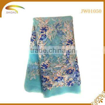 High Quality Latest African Japan Decorative Embroidery 3D Patterned Silk Fabric Market in Japan photo-2