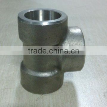 STD Stainless Steel Socket Weld Forged Tee / Coupling