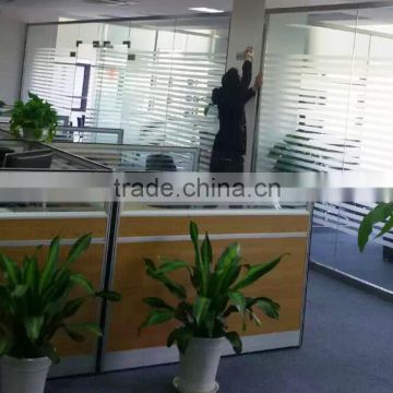 stripe style frosted film office glass film