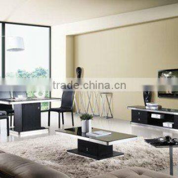 2013 Simplestyle modern formal black living room furniture set