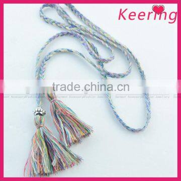 New fashion weave double-end tassel fringe trim cord for clothing