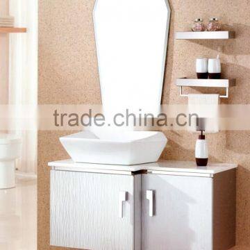 white stainless bathroom cabinet/stainless steel bathroom vanity cabinet/stainless steel bathroom mirror cabinet