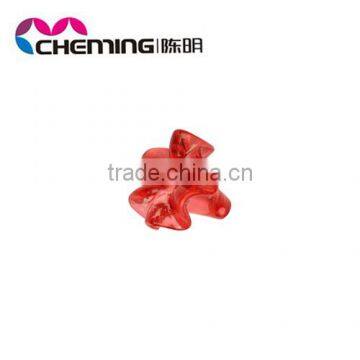 hot sale colorful transparent red acrylic flower bead in beads