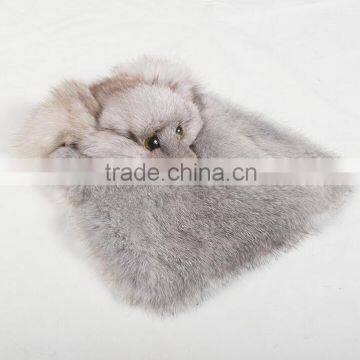 lady's rex rabbit fur handbag