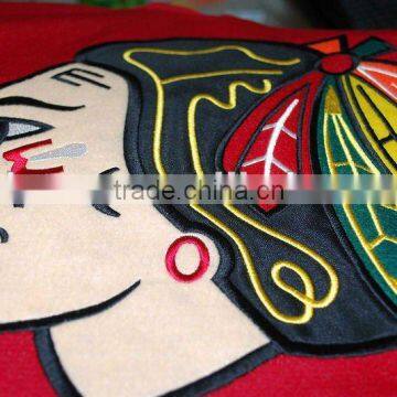 Iron on Custom embroidery tackle twill Back glue patch