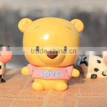 resin coinbank cute and high quality cheap price coinbank