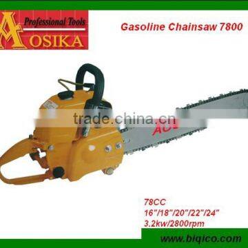 Gasoline chain saws 105cc 22"/24"/33"/36" alloy bar/blade