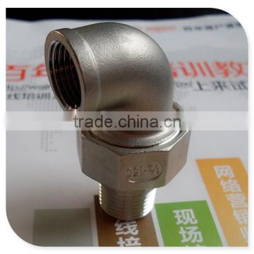 ISO228 thread Inox 316 male female thread union elbow