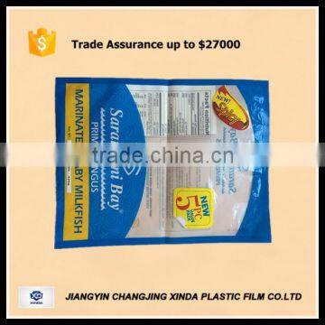 Customized Sea Food Heat Sealed Packaging Bags