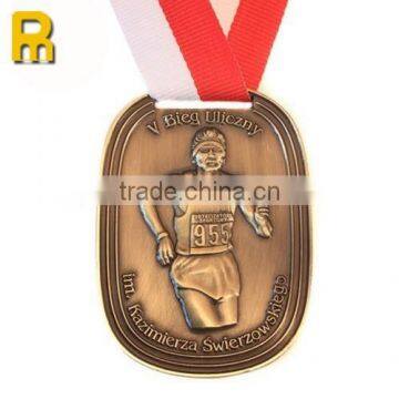 2015 hot sale 3D running metal sports medals for reward