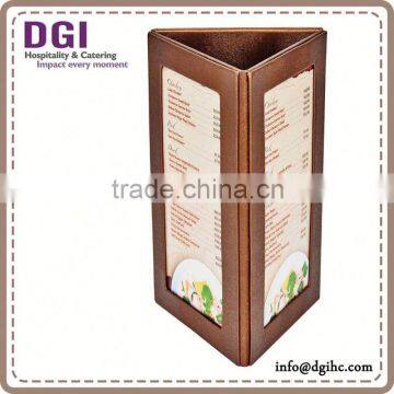 Waterproof Gear Ring Folder / Triple Booklet Wood Wine Holder /a-frame Tent Table Stand photo-4