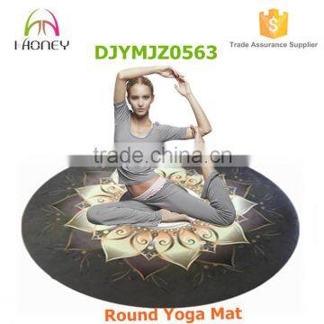 Lutus Digital Printed Rond Yoga Mat, Meditation Mat Printing Customizable