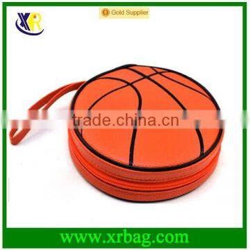 Factory custom basketball shape shopping pouch bag