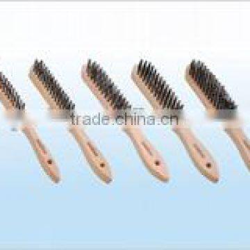 wooden handle wire brush european style wire brush