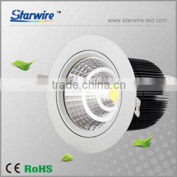 RF0.9 D75 mm Min cutout size 7W COB led downlight 25/40/60 multi degree