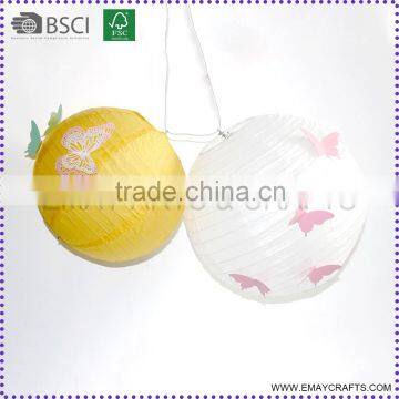 high quality paper lantern with custom butterfly for wedding