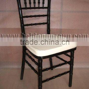 Black Ballroom Chair with Cushion