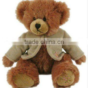 10" Traditional Teddy Bear with Coat