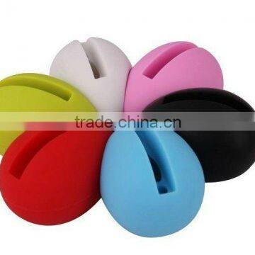 egg shape fashion silicone speaker for iphone 4/4s
