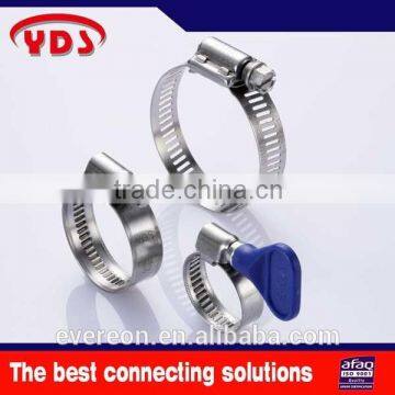 German AISI 316 Stainless Steel Worm Gear Hose Clamp
