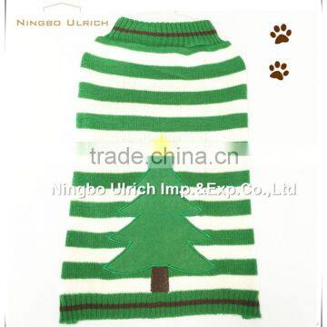 M71 fashion acrylic knit pattern christmas tree sweater for dog