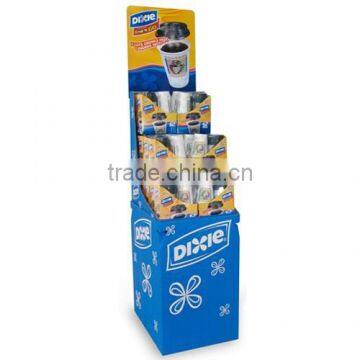 Cardboard material bottle display rack for cup promotion