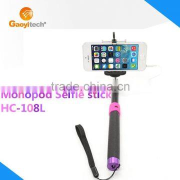 Newest selfie stick monopod with 3.5mm audio port and no need power charge