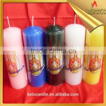 Pillar Candle many colors religious church candle