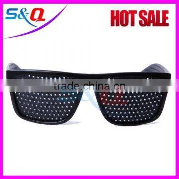 Hole cheap Pinhole Glasses colored Plastic sunglasses