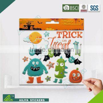 BSCI factory audit Halloween 3D non toxic decorative removable rhinestone decal