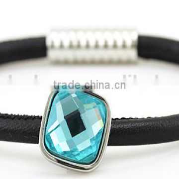 2016 New Products Guangzhou China Ladies attractive 925 Silver Cracked Zircon Stone Bracelet stainless steel bracelet