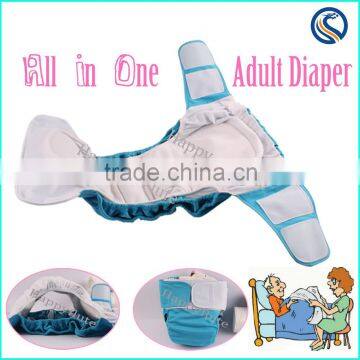 2016 New All In One Adult Cloth Diaper Happyflute big size pocket diaper