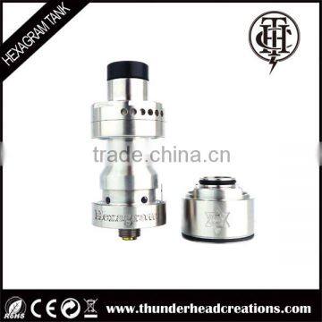 THC Hexagram food graded 304 ss build deck rdta atomizer tank