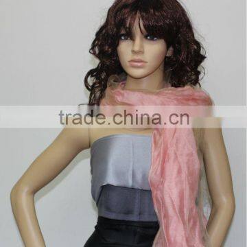 fashion double layer silk scarf HTC339-4